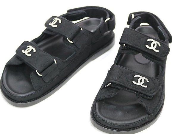 Black Chanel Sandals
