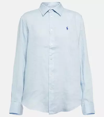 Linen Shirt in Blue - Polo Ralph Lauren | Mytheresa