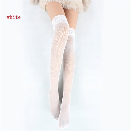 White lace thighhigh socks
