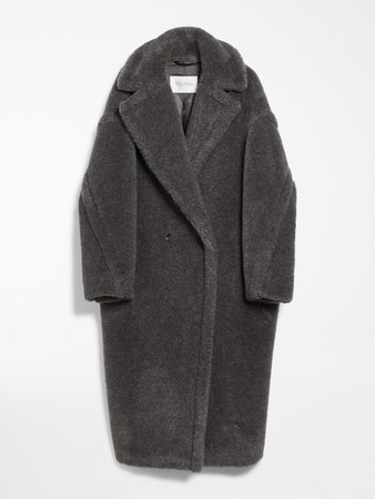 Teddy Bear Icon Coat, medium grey - "TEDDY1" Max Mara