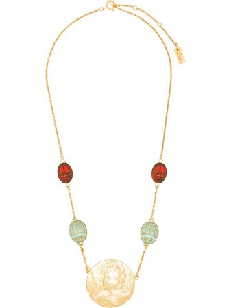 Rixo Saturn gold-plated Beaded Necklace