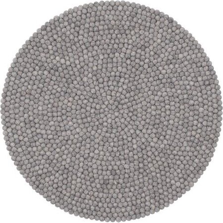 grey round floor rug