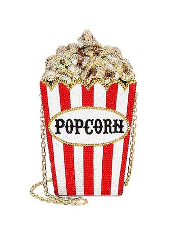 Saks Fifth Avenue Popcorn Crystal Clutch