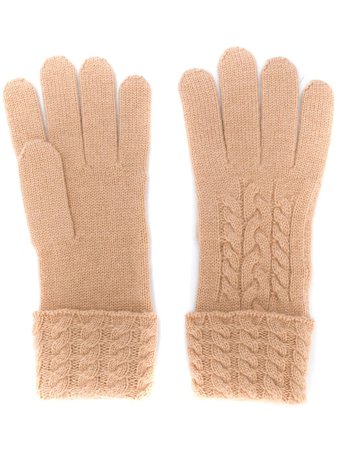 N.peal Cable Knit Cashmere Gloves