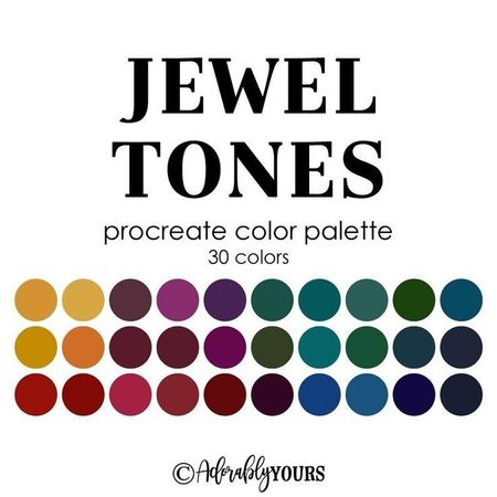 jewel tones color palette