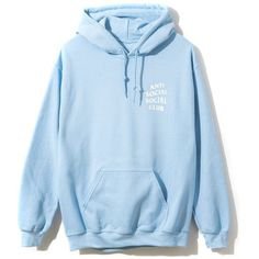 Hooded sweatshirt, pastel blue