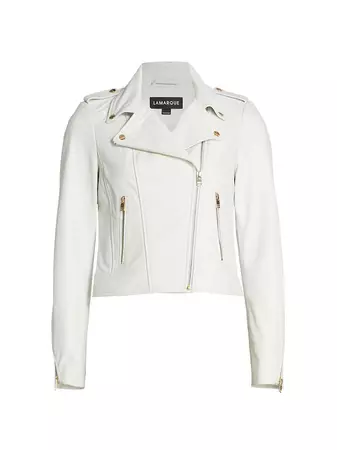 Shop LAMARQUE Donna Leather Jacket | Saks Fifth Avenue