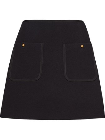 Miu Miu, Pocket Detail High-Waisted Skirt