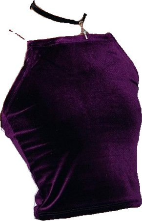 purple velvet top