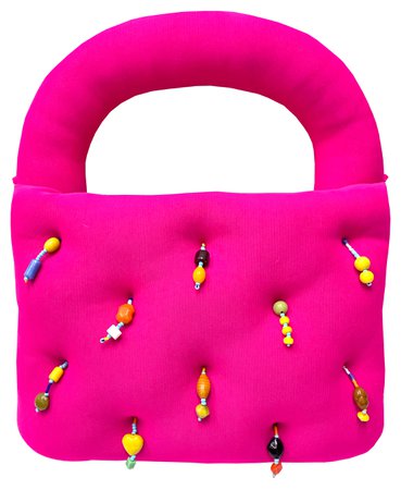 Marshall columbia pink plush bag