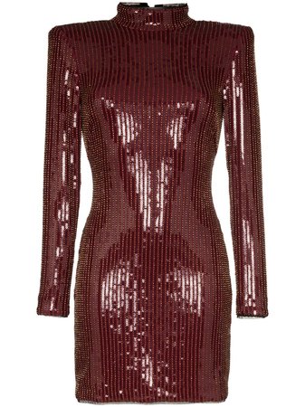 Haney Giorgia sequin-embellished Mini Dress - Farfetch
