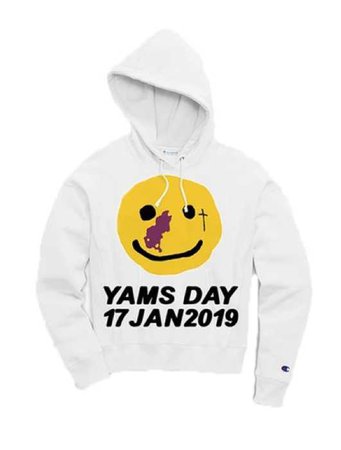 YAMS DAY white hoodie