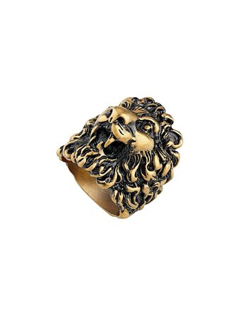 Gucci Ring with lion head - FARFETCH