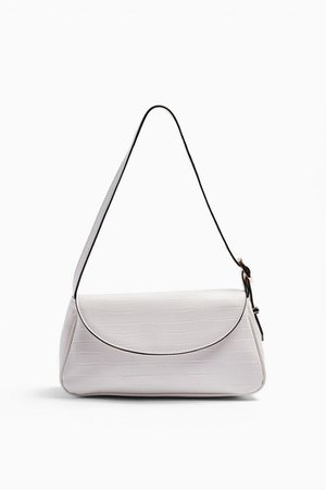 EVE White Buckle 90's Shoulder Bag | Topshop