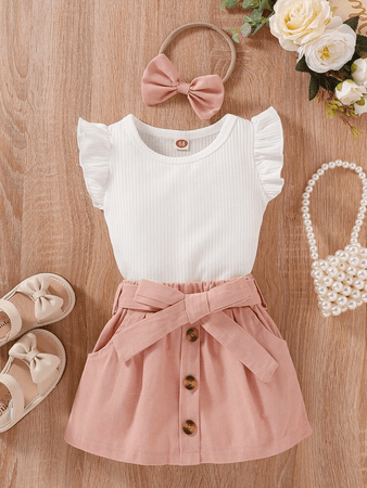 Baby girl ruffle outfit