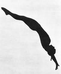 silhouette of a girl diving - Google Search