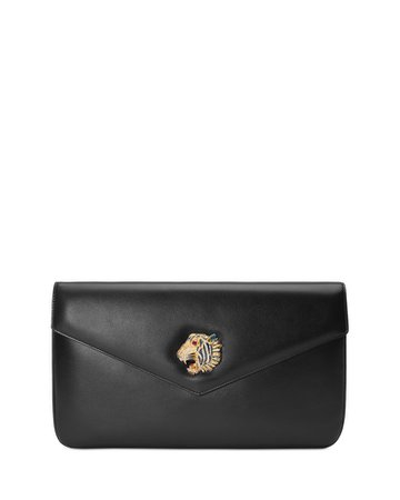 Gucci Leather Envelope Clutch Bag | Neiman Marcus