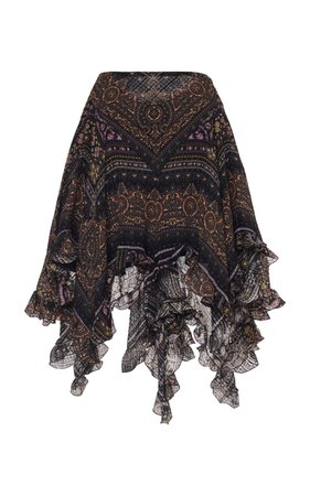 Printed Silk Gauze Skirt by Etro | Moda Operandi