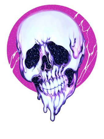Download Free png Skull Tumblr Skeleton Trippy Psychedelic Aesthetic - Aesthetic ... - DLPNG.com