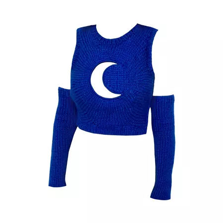 Moon Cut Knit Sweater – Lirika Matoshi