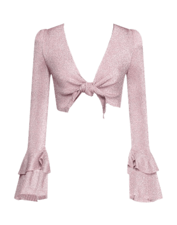 Moschino wrap pink cardigan