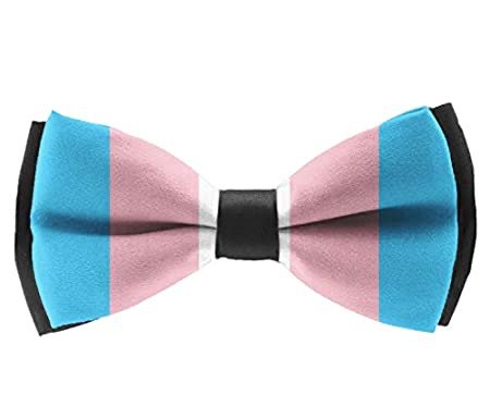 trans pride bow tie