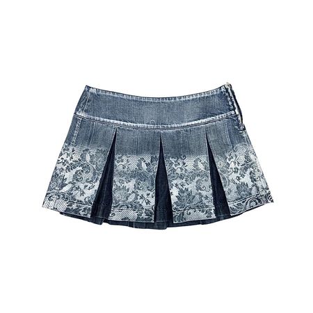 miss sixty killah pleated lace effect mini skirt
