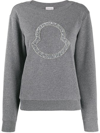 Moncler Beaded Logo Sweatshirt | Farfetch.com