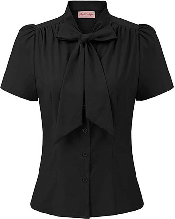 Belle Poque Women Basic Tops Casual Shirts Short Sleeve for Work Office Lady 573: Amazon.co.uk: Clothing