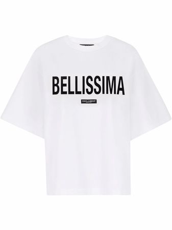 Dolce & Gabbana Slogan Print T-shirt - Farfetch