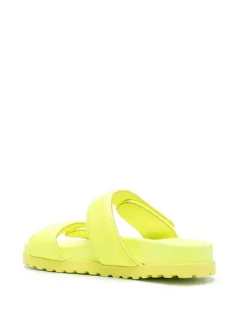 GIABORGHINI polished-finish Touch Strap Sandals - Farfetch