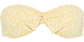 Aruba Knotted Printed Bandeau Bikini Top