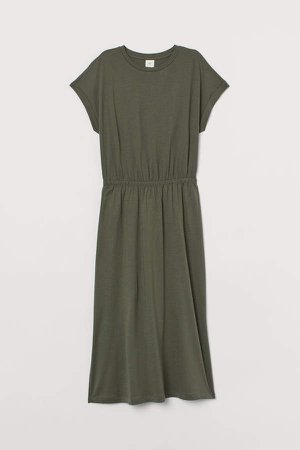 Modal-blend Jersey Dress - Green