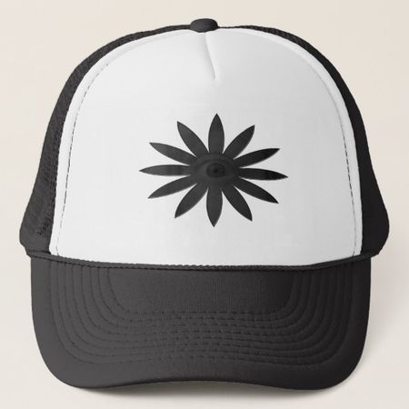 Blackish Eye Flower Trucker Hat | Zazzle.com