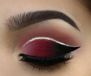Red & Black Ombre Makeup