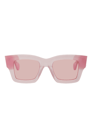 JACQUEMUS Pink 'Les Lunettes Baci' Sunglasses