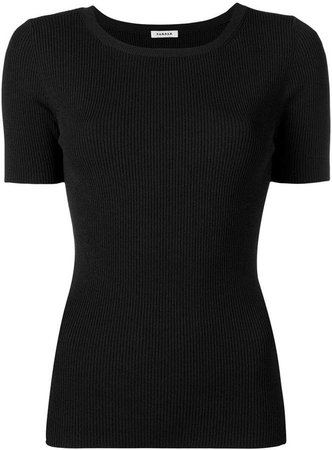 fitted ribbed T-shirt