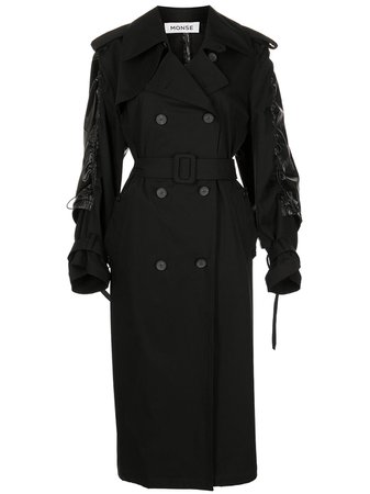 Shop Monse drawstring trench coat with Express Delivery - FARFETCH