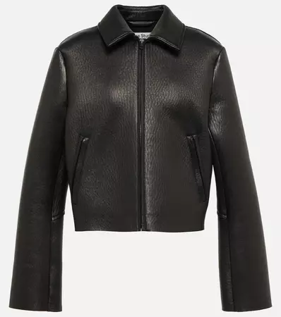 Acne Studios - Leather jacket | Mytheresa