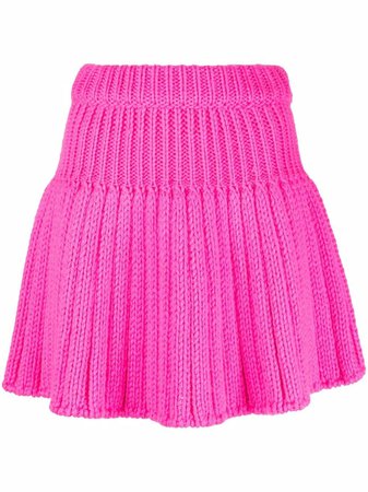 RED Valentino ribbed knitted short skirt - FARFETCH