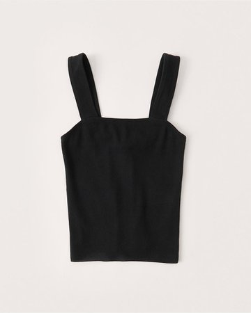 Womens Wide Strap Ribbed Tank | Womens | Abercrombie.com