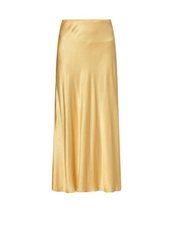 Samsoe gold midi skirt