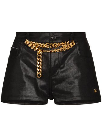 Shop TOM FORD chain-detail denim shorts with Express Delivery - FARFETCH