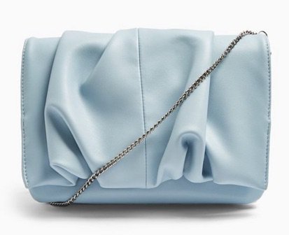 Zara blue clutch