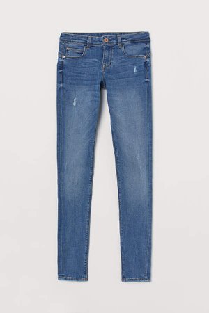 Push Up Low Jeggings - Blue