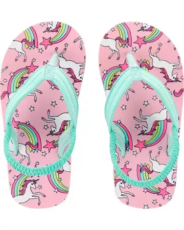 Baby Girl Carter's Unicorn Flip Flops | Carters.com