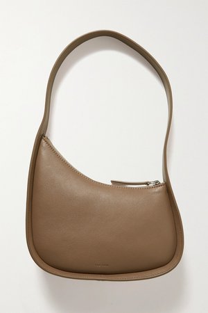 Brown Half Moon leather shoulder bag | The Row | NET-A-PORTER