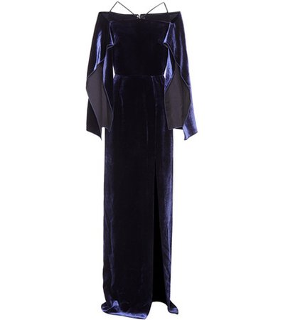 Exclusive to mytheresa.com – Cheveley velvet gown