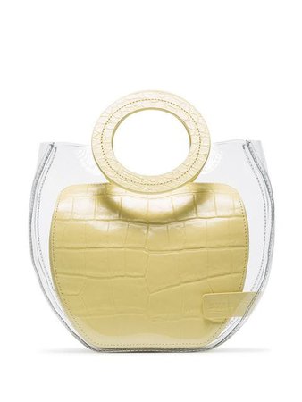 Staud yellow frida PVC and leather tote bag $234 - Buy SS19 Online - Fast Global Delivery, Price