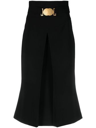 Moschino Belted Flared Pencil Skirt - Farfetch